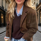 Vera – Suede-Look Blazer Jacket