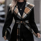 Rowan – Plaid Wool Trench Coat