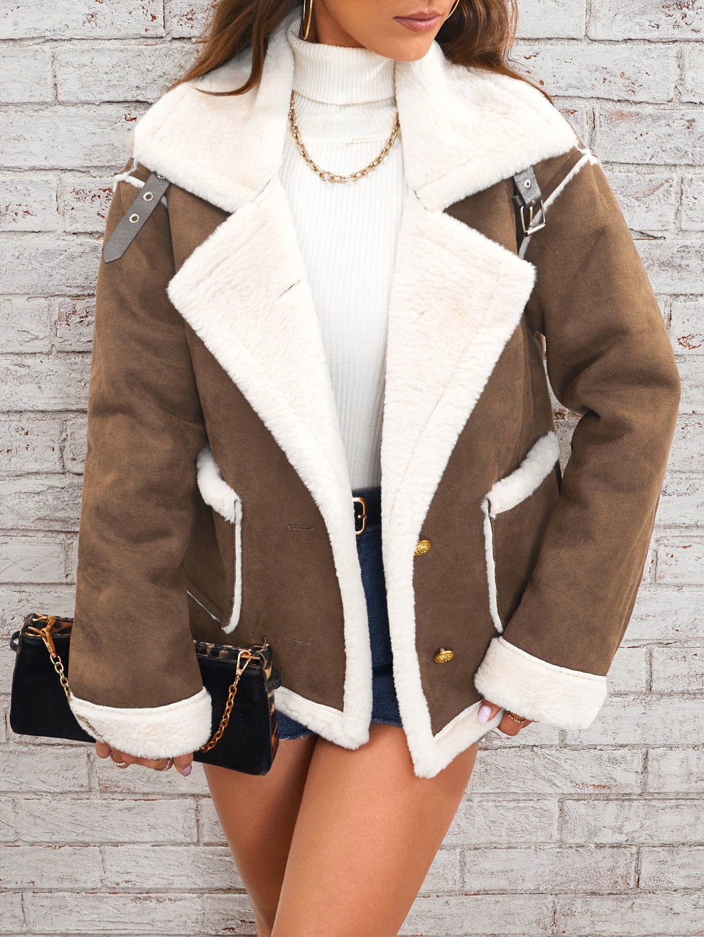 Polly – Plush Winter Button Jacket