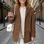 Vera – Suede-Look Blazer Jacket