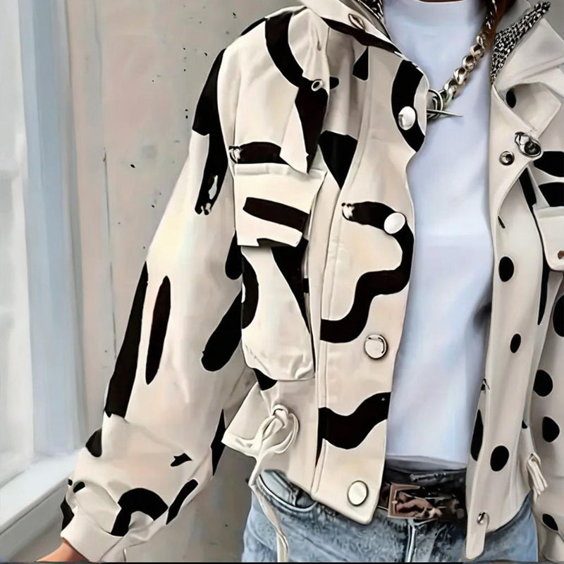 Nola – Stand Collar Utility Jacket