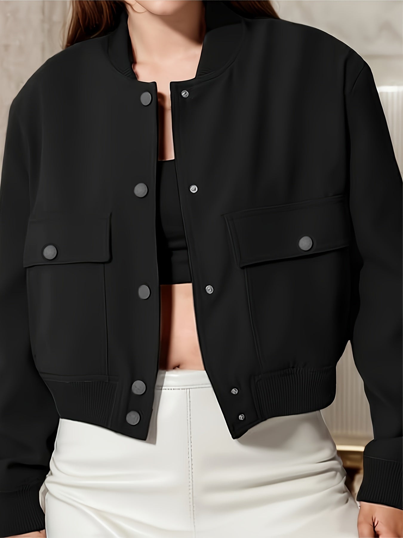 Mila – Button Pocket Winter Jacket