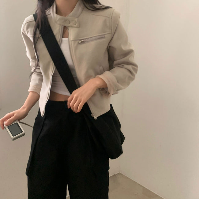 Nova – Suede Moto Jacket Main Image