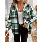 Hadley – Plaid Fleece-Lined Hooded Jacket