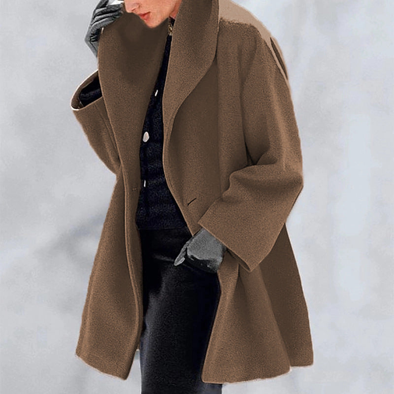 Marina – Oversized Hooded Wool Coat