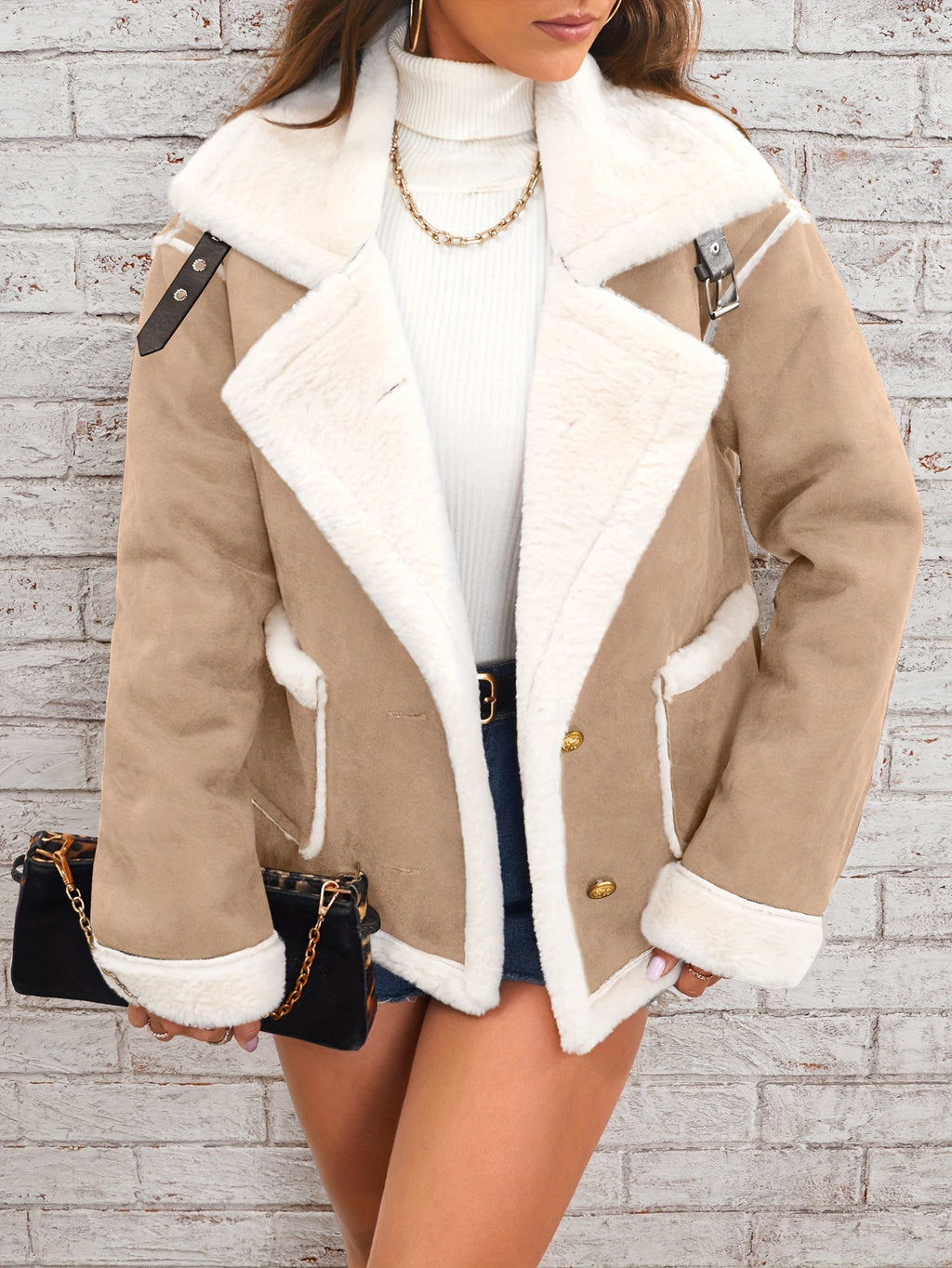 Polly – Plush Winter Button Jacket